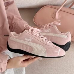 Puma Women’s Soft Pink Suede Sneakers