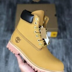 Timberland Premium Wheat Yellow Nubuck Leather Ankle Boots